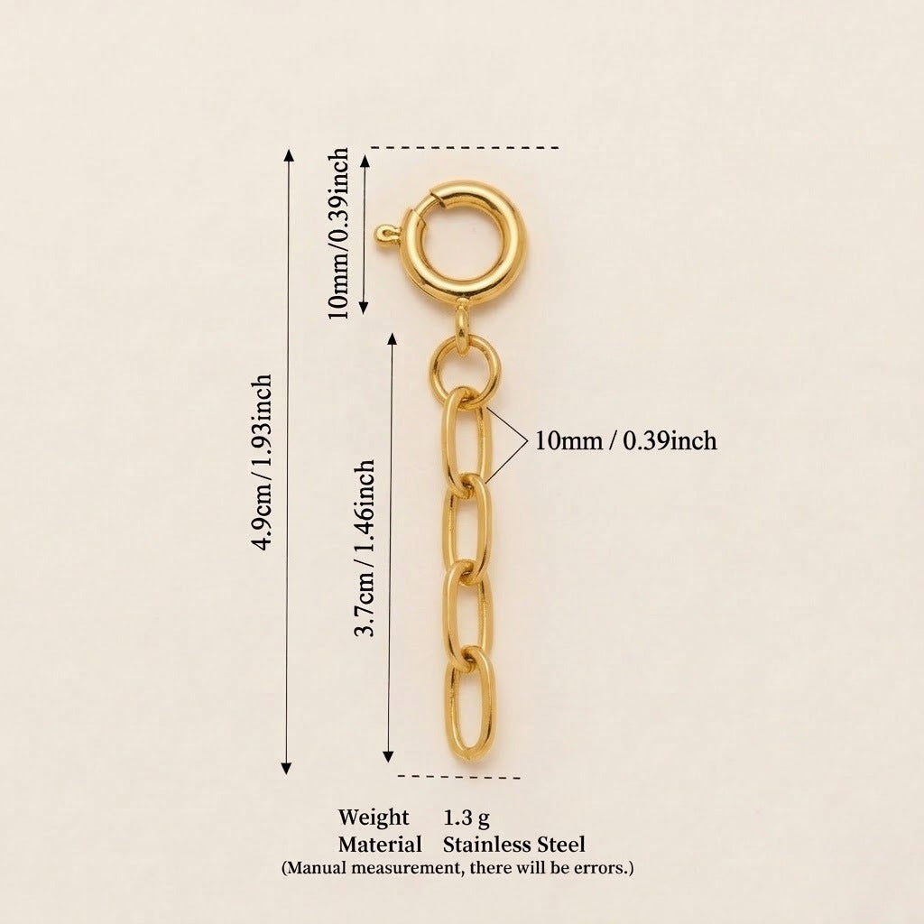 Vintage Geometric Stainless Steel PVD Gold Plated Food Series Charm Bar