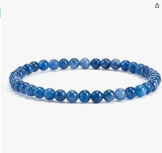 Minimalist Geometric Agate Beaded Bracelet Handmade Natural Stone Elastic Cord Jewelry Unisex