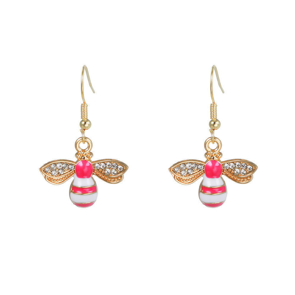 Cute Cartoon Cat Flower Bee Astronaut Stud Earrings for Women Alloy with Plating Finish Geometric Design