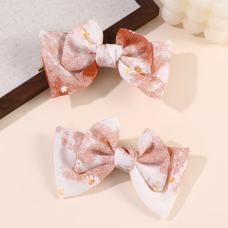 Fermaglio per Capelli da Bambina Stile Naturale Realizzato in Resina Plastica con Dettagli Arricciati e in Rete, Fermaglio a Becco d'Anatra Lavorato a Mano