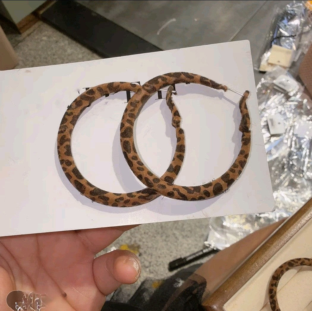 Orecchini pendenti in pelle geometrici minimalisti retrò con perni in argento sterling 925, finitura galvanizzata, da donna