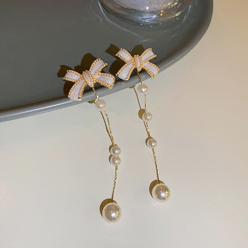 Vintage Geometric Earrings with Enamel Finish in Copper Base and Steel Posts for Women