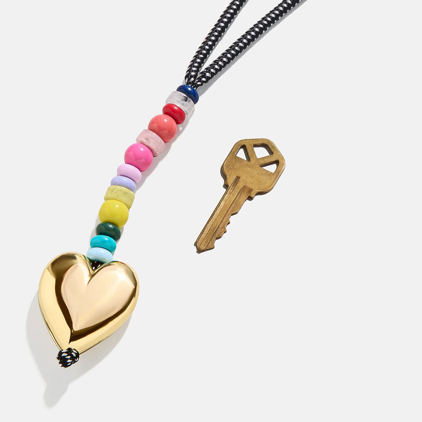 Minimalist Plated Alloy Heart Teardrop DIY Charm Bar Keychain