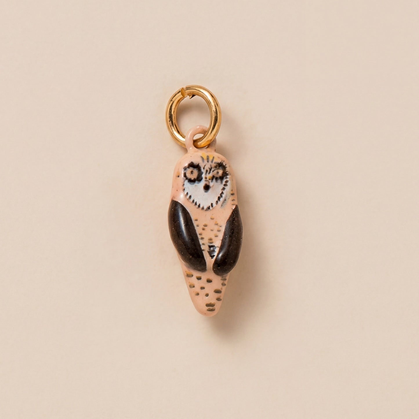 Sweet Heart Shaped Brass Plated Charm Bar Pendant