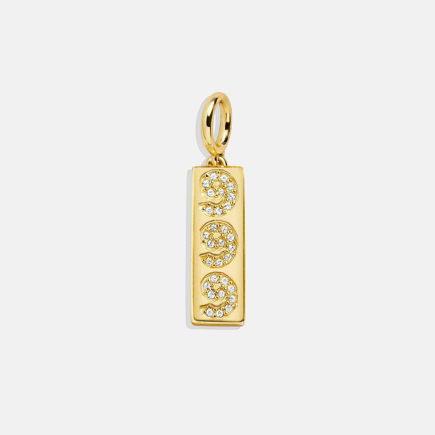 Geometric Square Brass Pendant Necklace with Rhinestone Inlay for Women