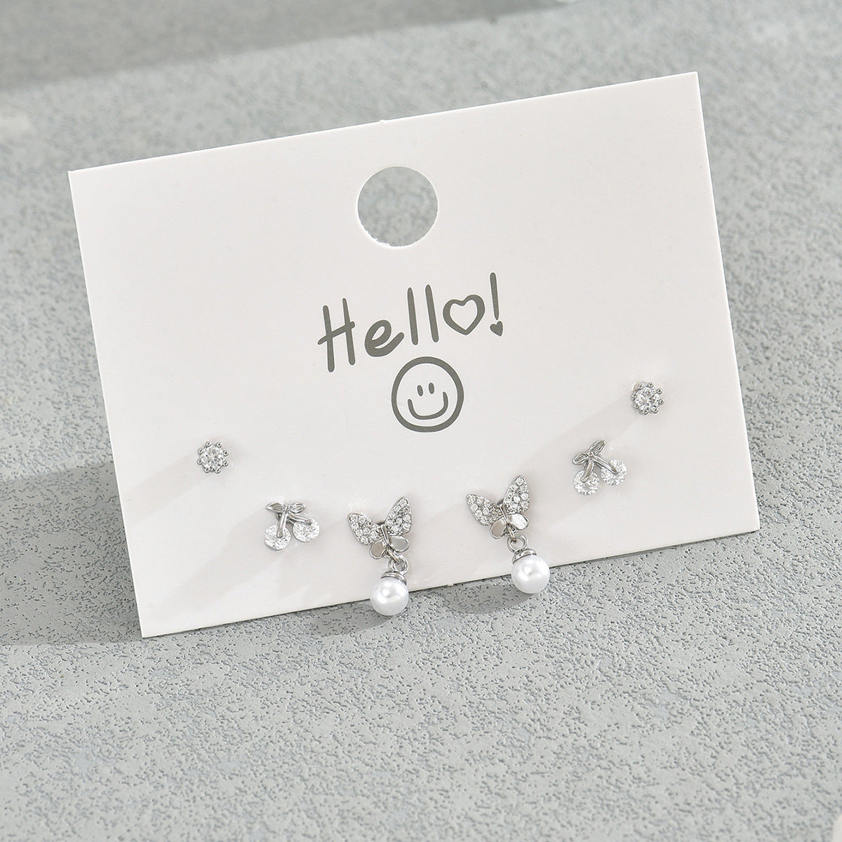 Pendientes de tuerca minimalistas de cobre con incrustaciones de circonita para mujer, conjunto de joyas versátiles para el día a día
