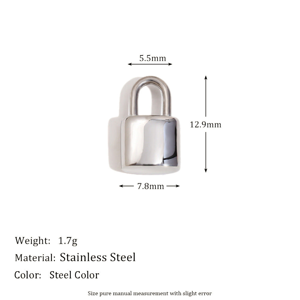 Colgante de Oso Geométrico Minimalista de Acero Inoxidable con Baño de Oro de 18K para Fabricación de Joyas DIY