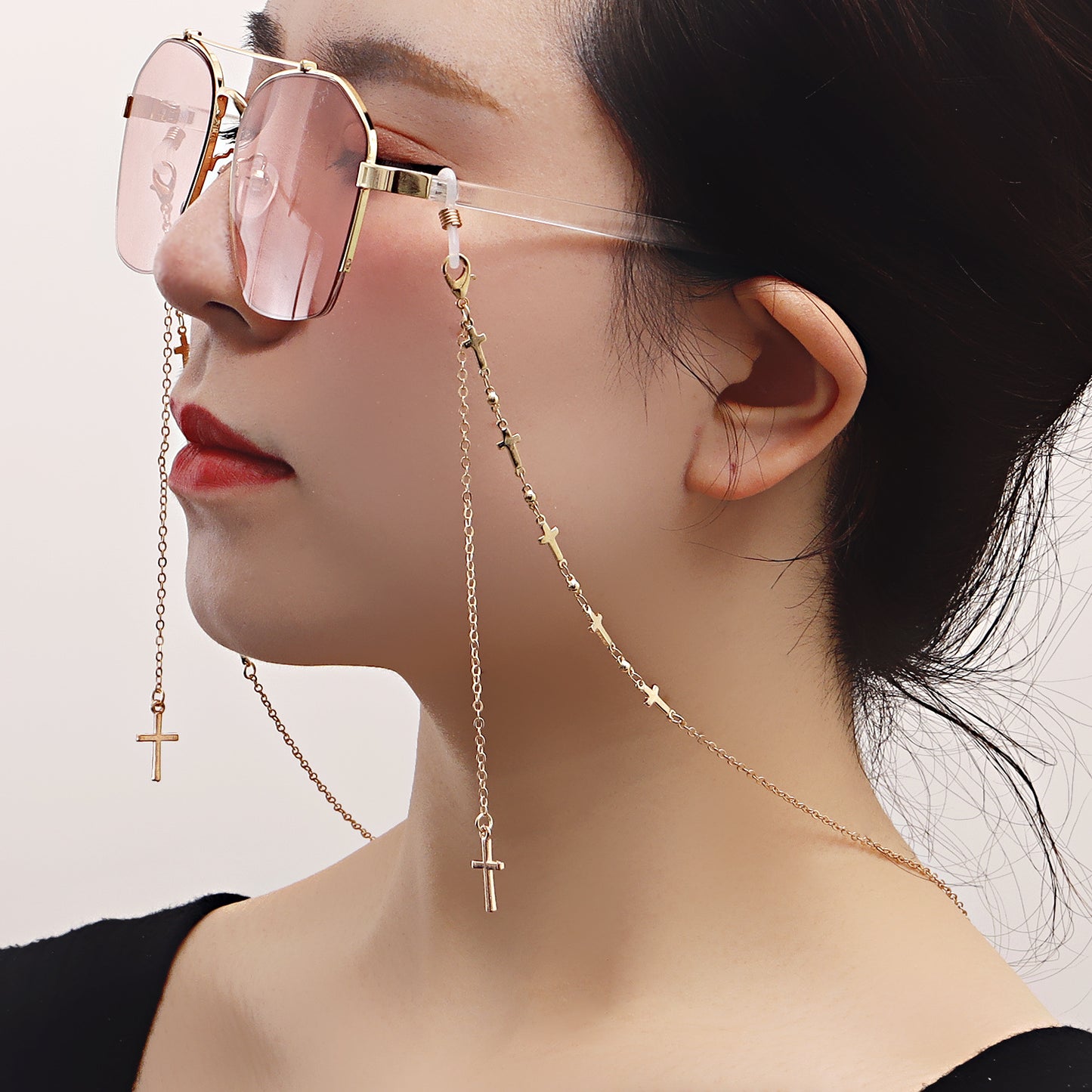 Acrylic Alloy Glasses Chain Mask Chain
