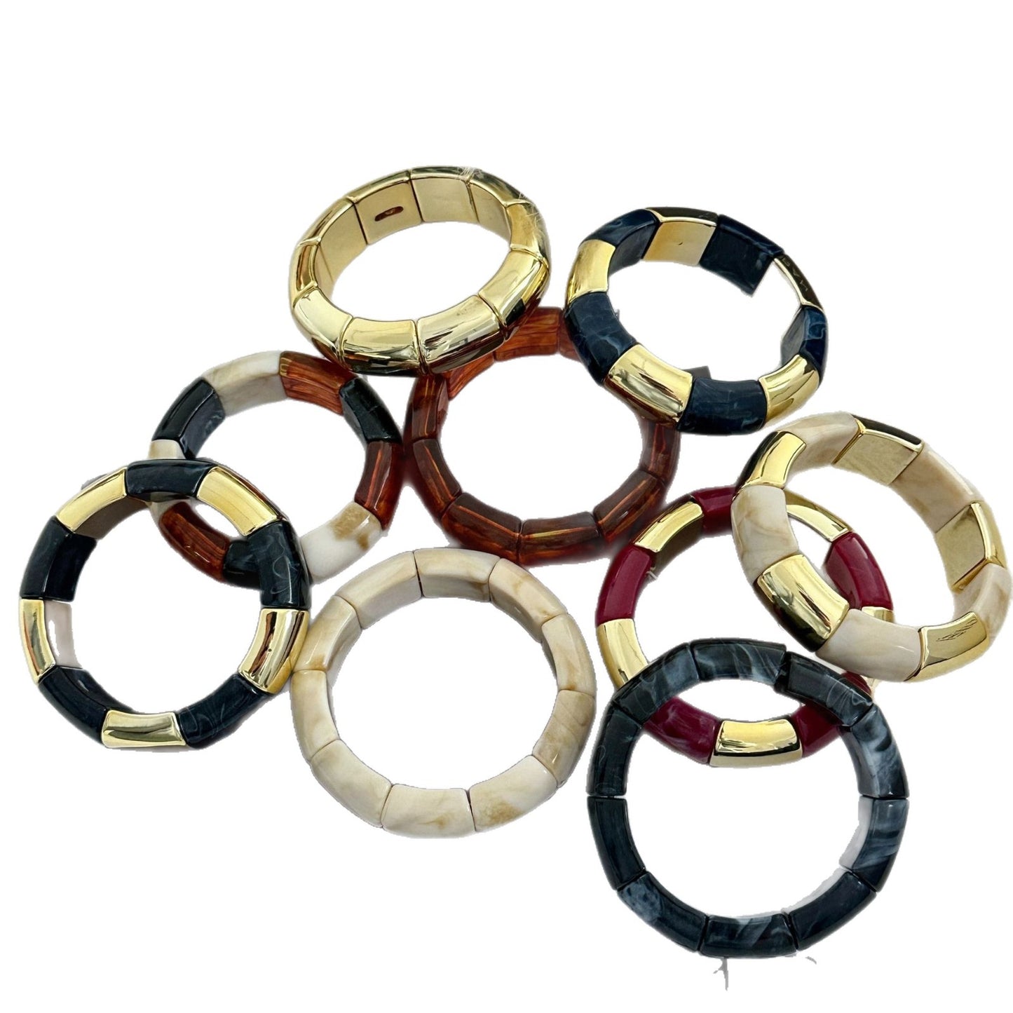 Vintage Square Drip Oil Acrylic Bracelet