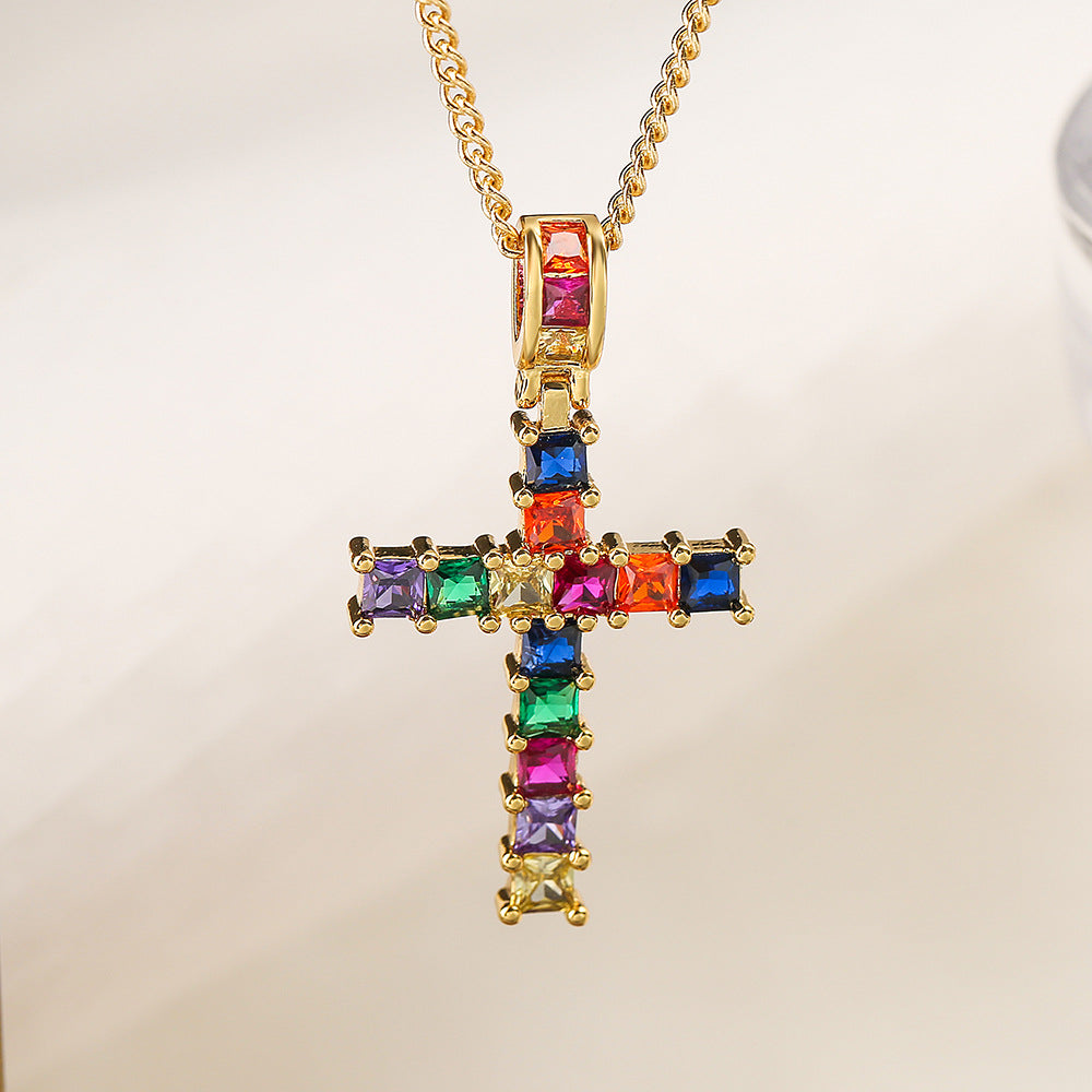 Luxury Geometric Pendant Necklace for Women in Copper with Gold Plating, Fashionable and Unique Statement Jewelry