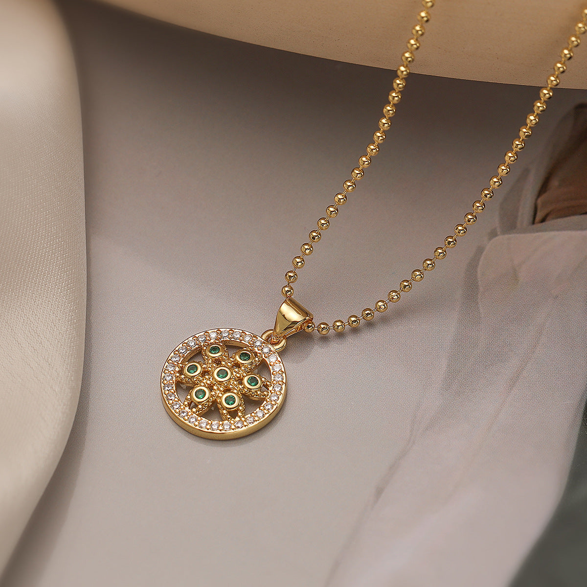 Collana con ciondolo Albero della Vita geometrico minimalista irregolare da donna in rame