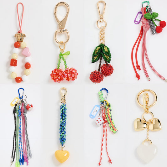 Vintage Alloy Plated Cherry Knot Bag Charm