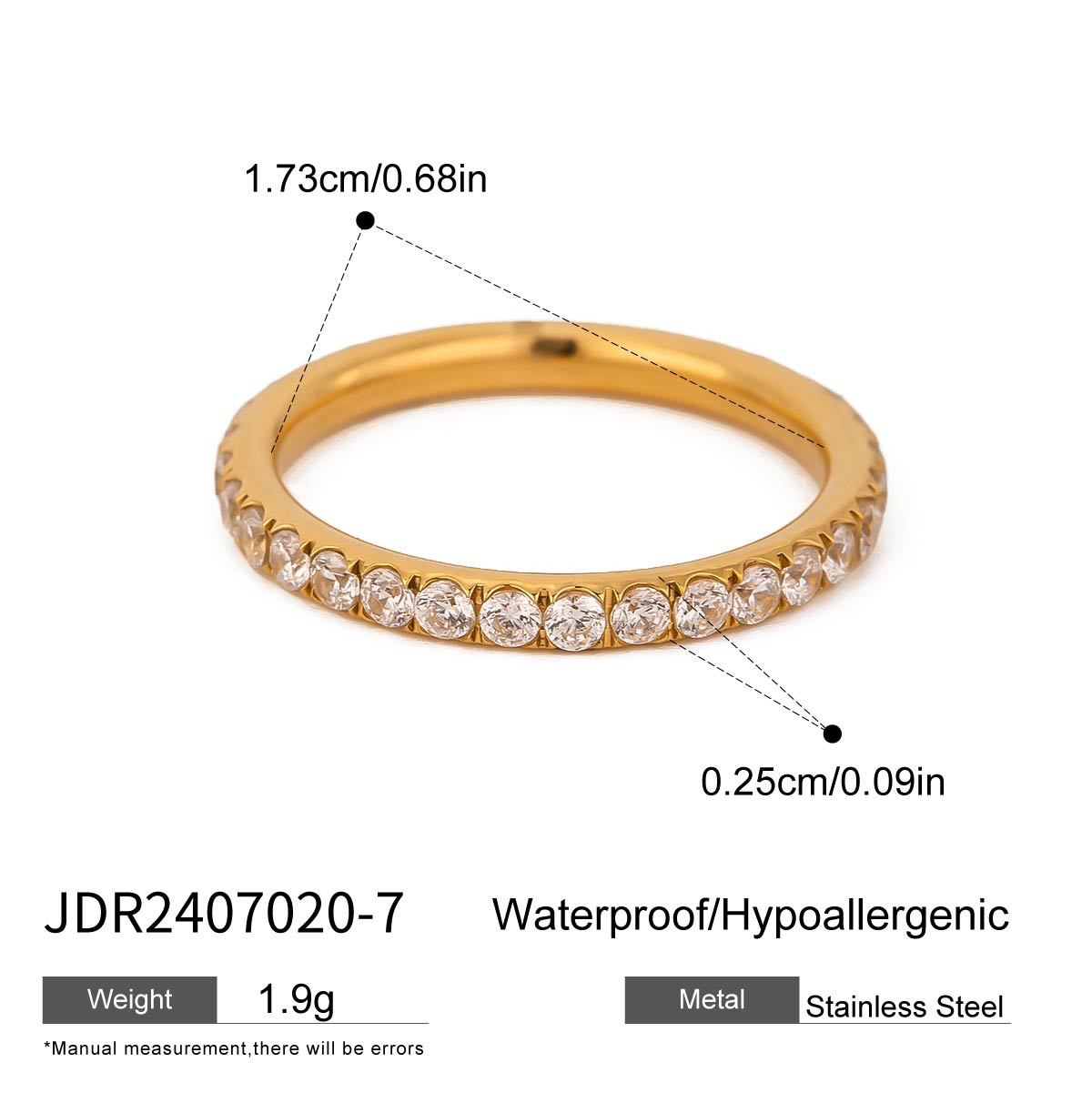 Anello a forma di gatto in acciaio al titanio geometrico con intarsio in zirconia per donna, anello di lusso placcato in oro PVD sottovuoto