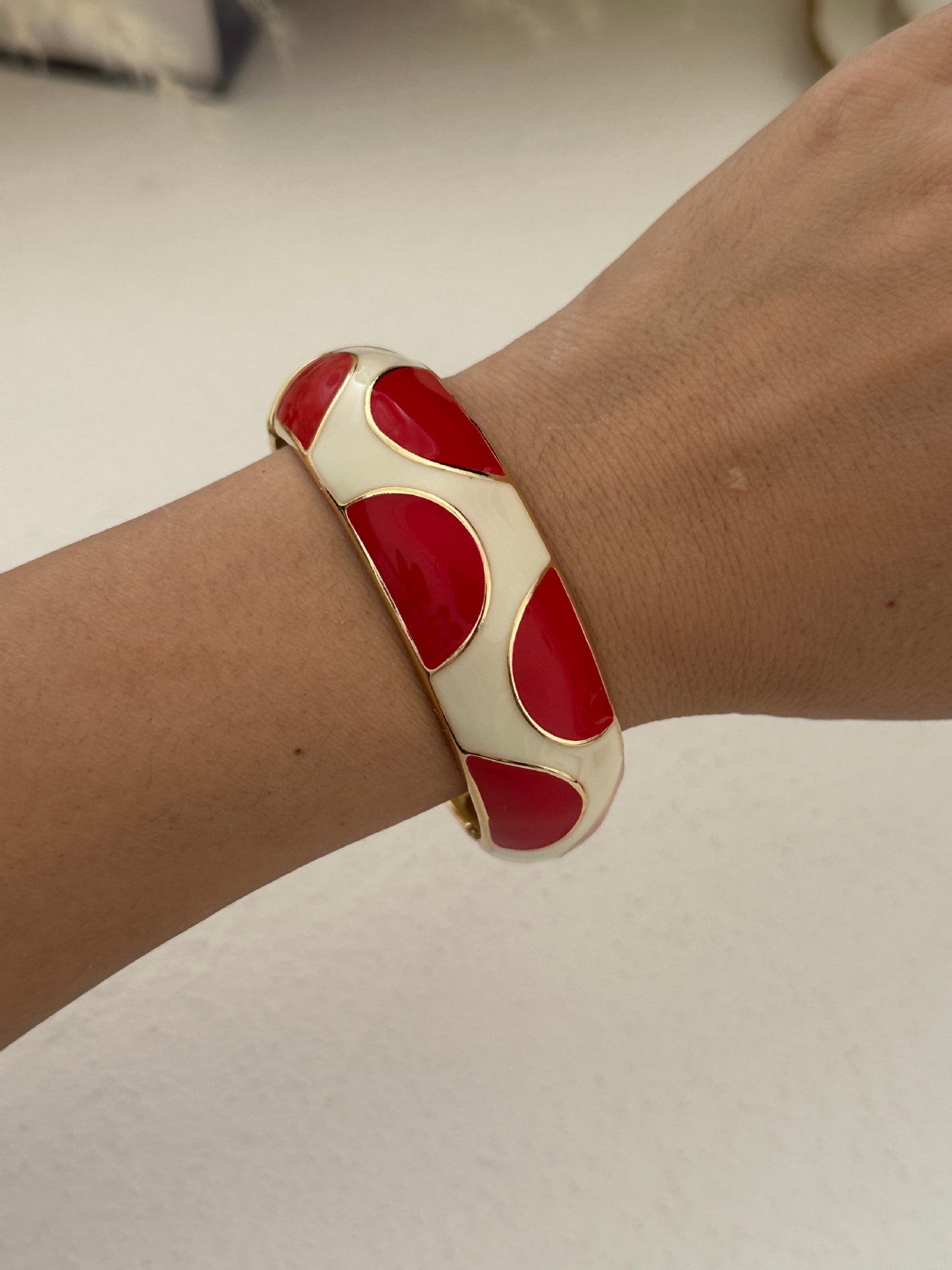 Bracciale bohémien in lega smaltata a goccia, rotondo ovale, geometrico da donna