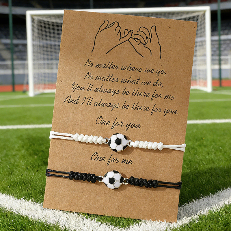 Sweet Sun and Moon Stainless Steel Bracelet Unisex Sports Fan Gift