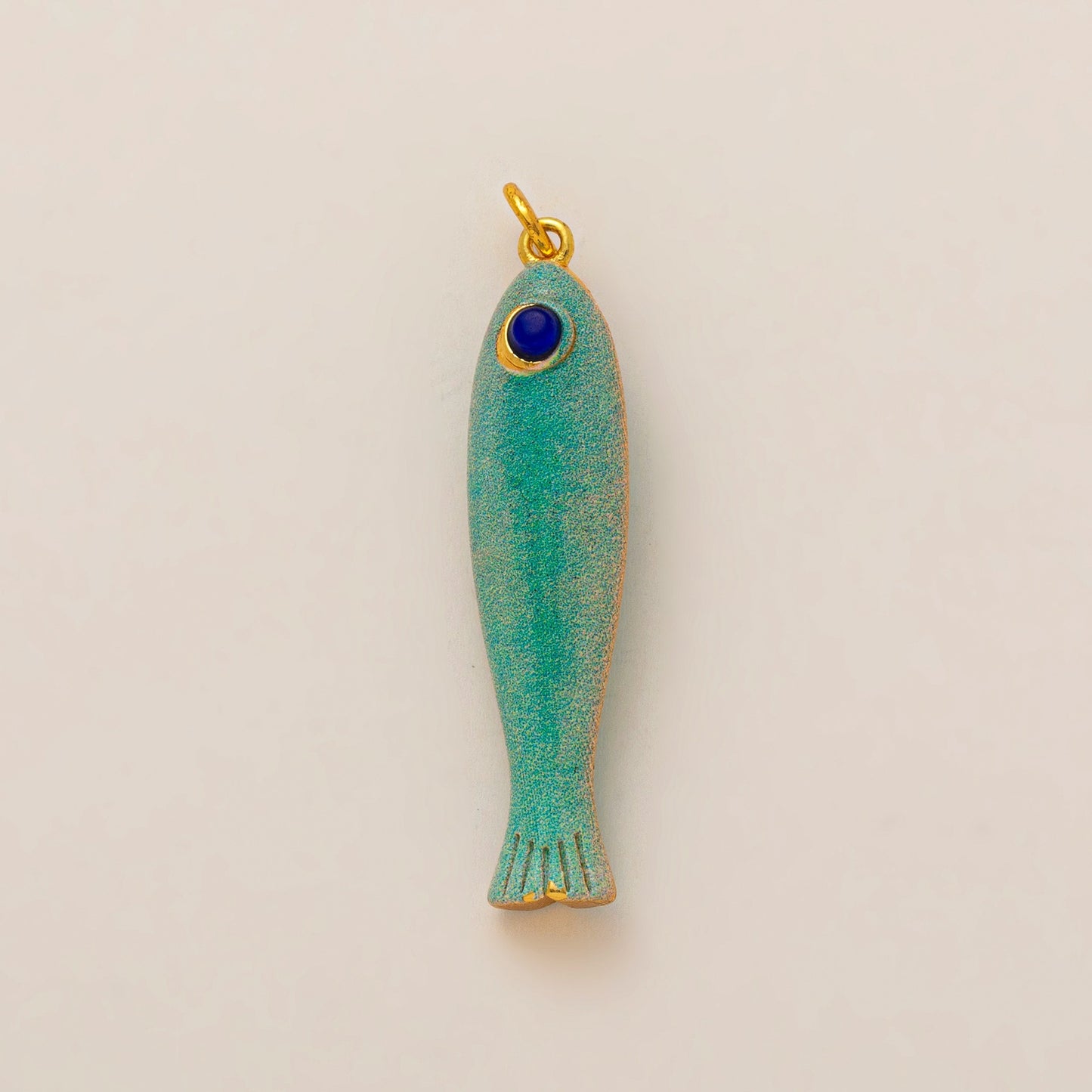 Vintage 18K Gold Plated Brass Animal Charm Bar