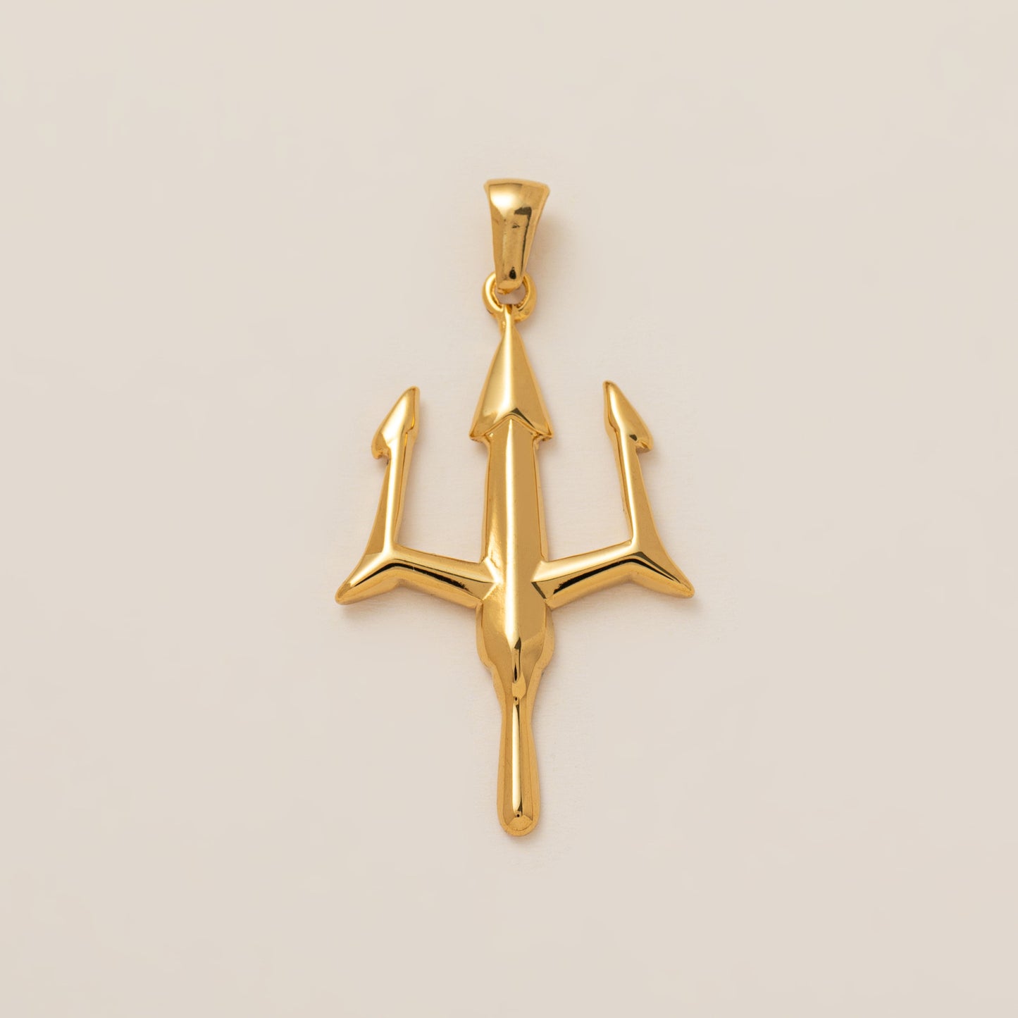 18K Gold Plated Stainless Steel Ocean Series Charm Bar Pendant