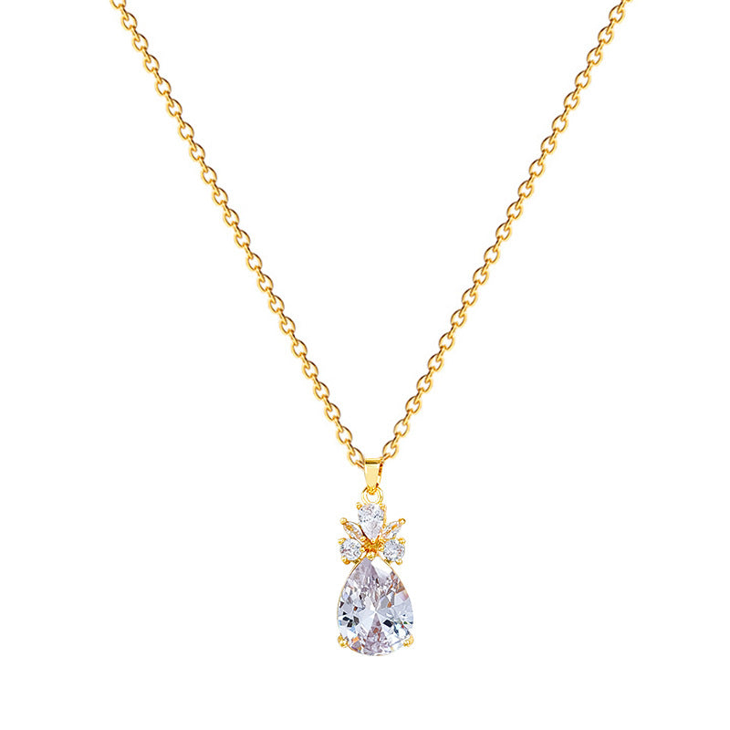Collana in Acciaio Inossidabile con Pendente a Forma di Animale in Stile Cartone Animato con Strass Completi per Donna e Uomo, Delicata Catena alla Clavicola