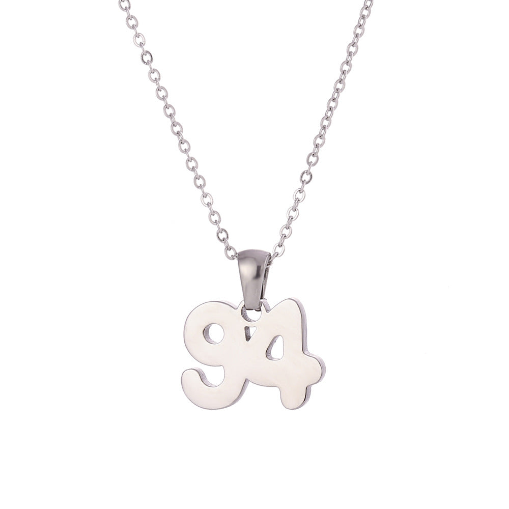 Minimalist Letter Pendant Necklace for Women Stainless Steel with 18K Gold Plating Classic Cut Design