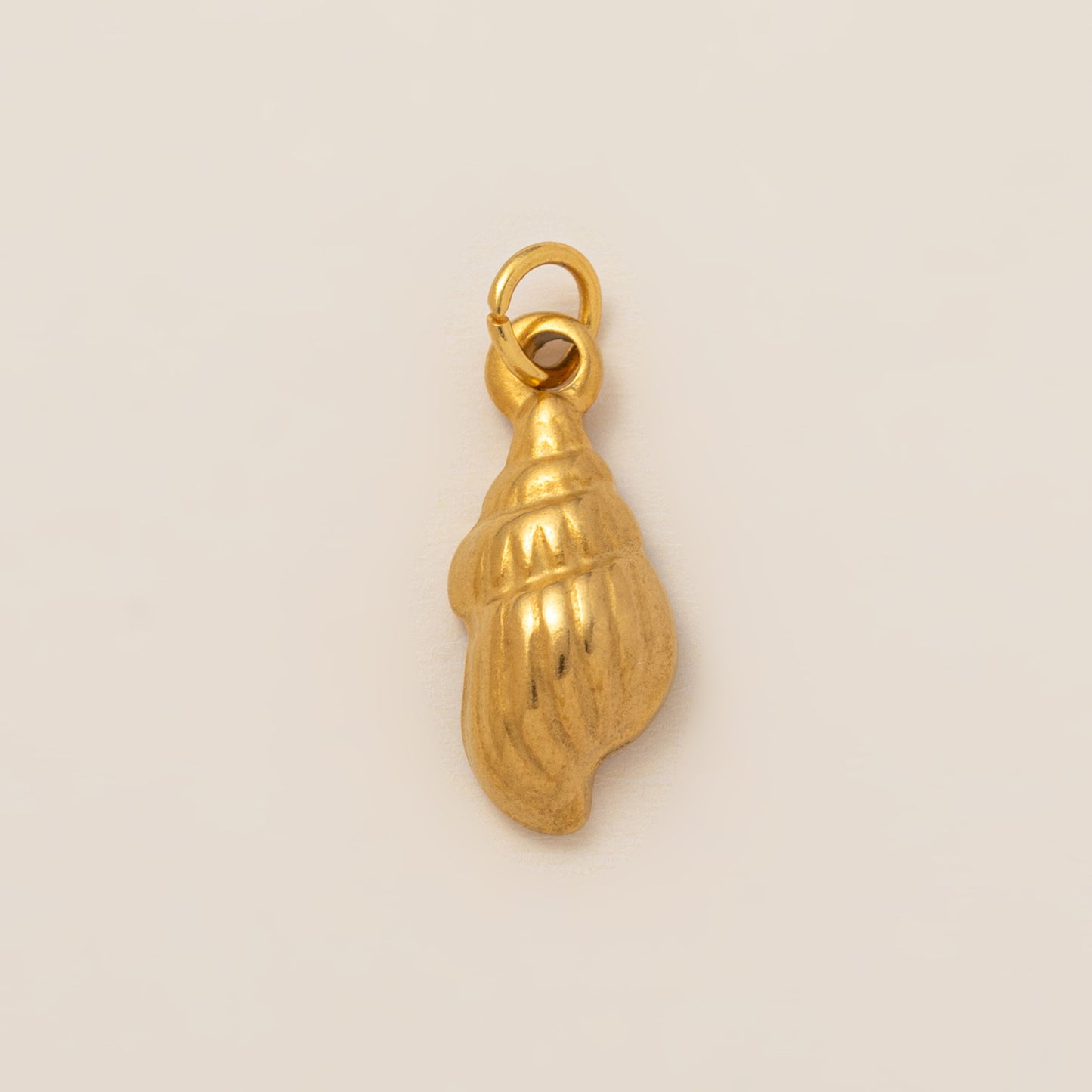 Minimalist 18K Gold Plated Round Geometric Brass Pendant Necklace