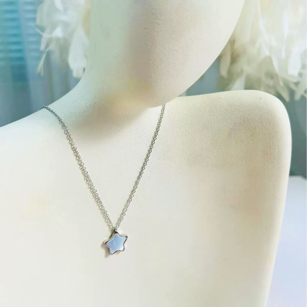 Minimalist Gold Plated Titanium Steel Star Necklace for Women