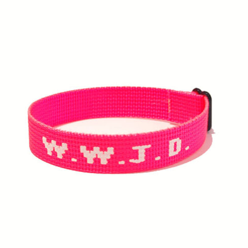 Casual Sporty Unisex Nylon Letter Wristband Bracelet Adjustable