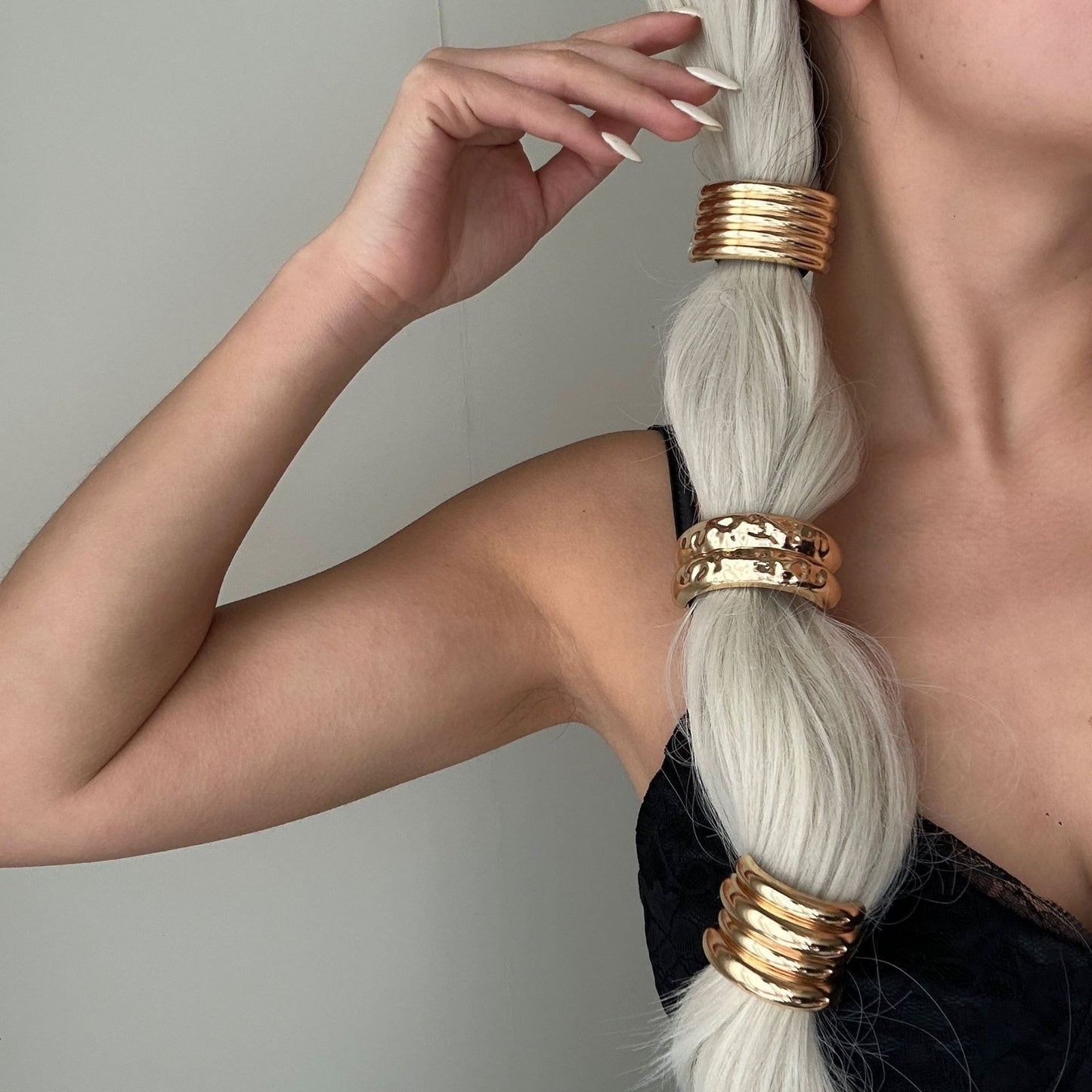 Fashion Butterfly Alloy Plated Hair Tie