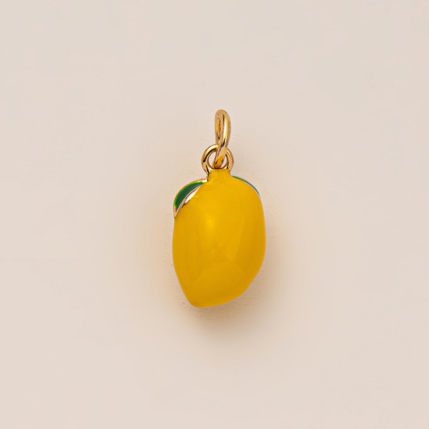 Minimalist Floral Print Brass PVD Plated Charm Bar