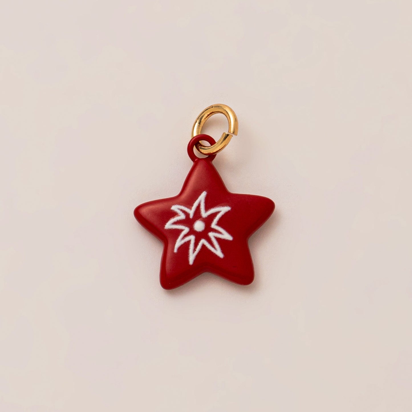 Minimalist Floral Plated Alloy Bag Charm