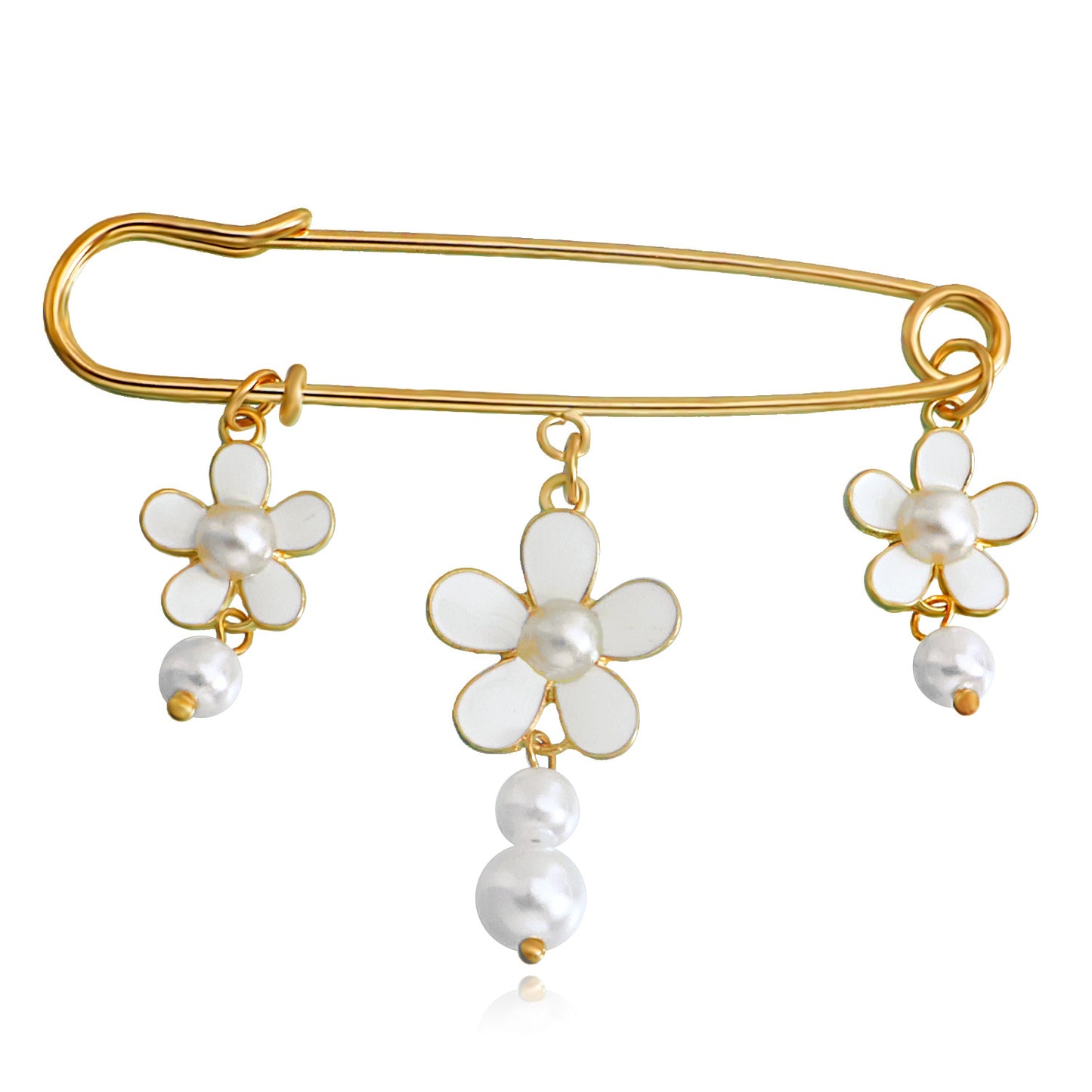 Retro Geometric Alloy Brooch with Electroplated Finish for Women Fashion Accessory