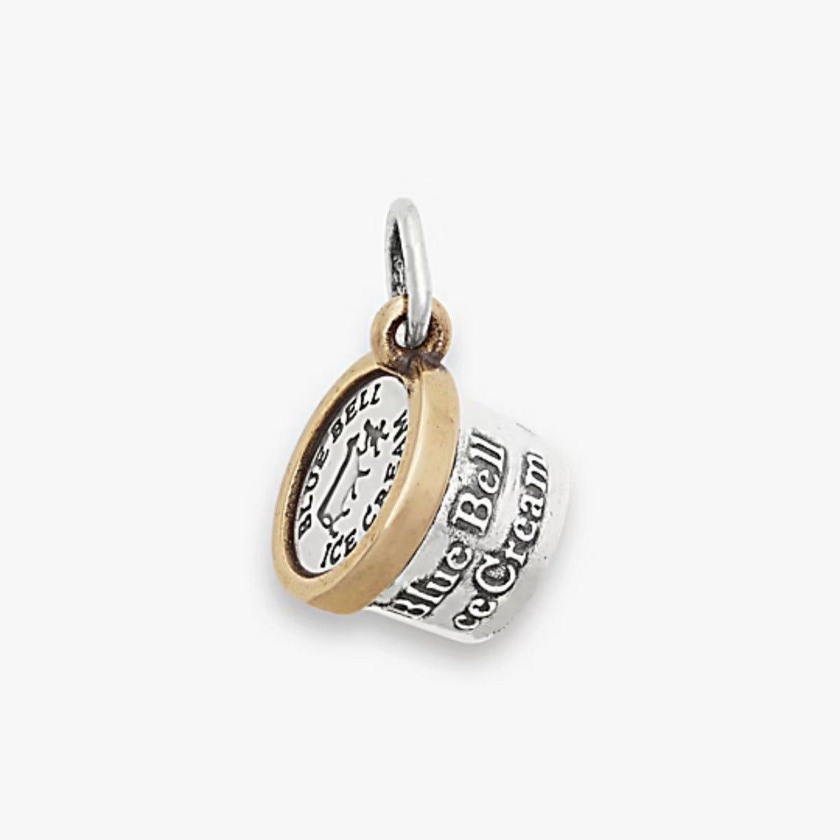 Colorful Geometric Brass Plated Necklace with Ice Cream Food Charms