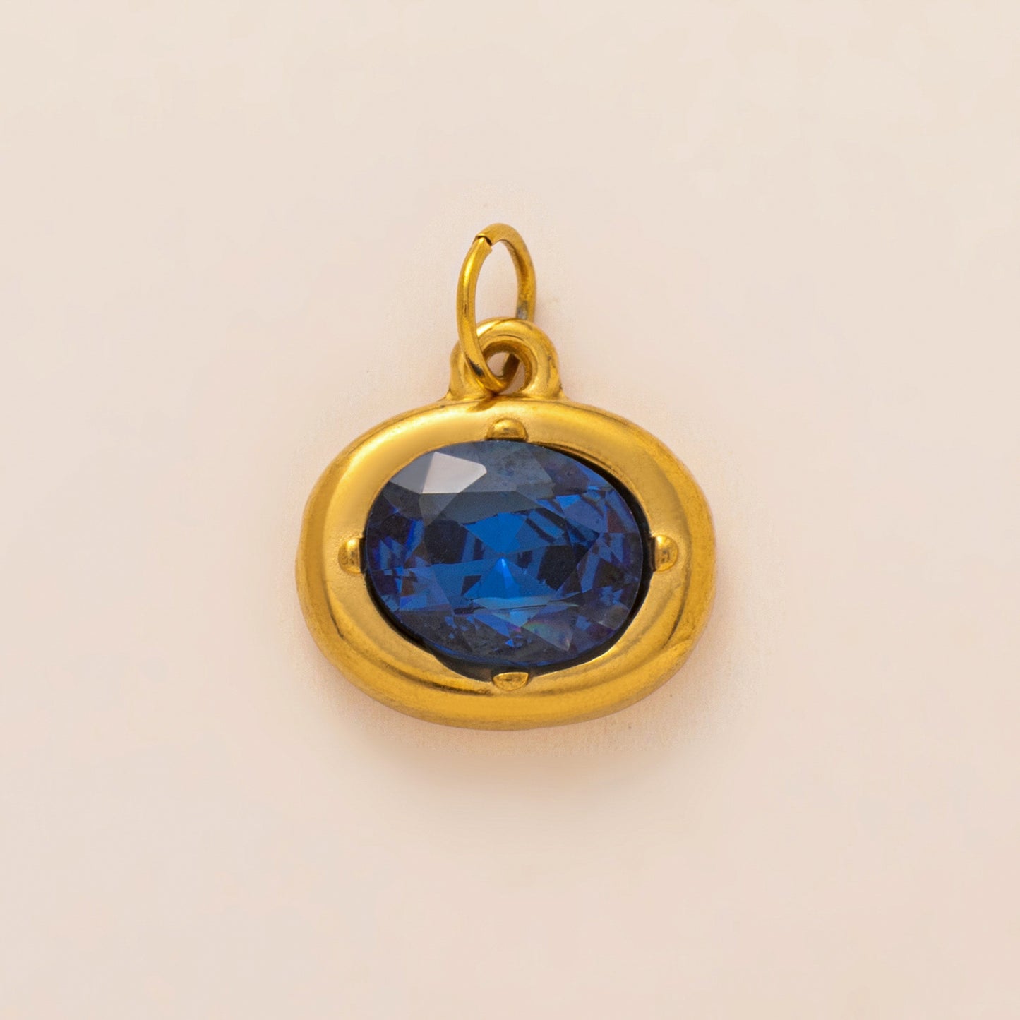 Vintage 18K Gold Plated Stainless Steel Abstract Pendant Charm Bar PVD Coated