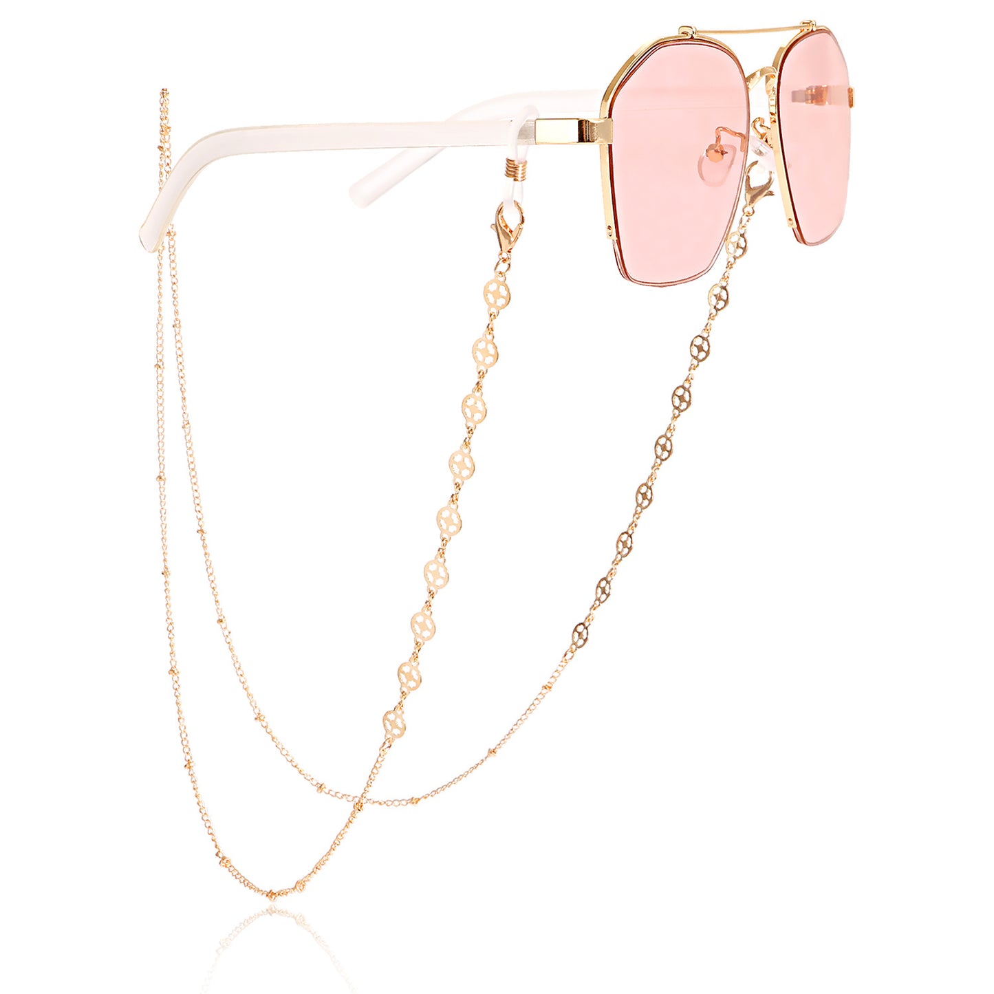 Butterfly Airplane Round Heart Alloy Glasses Chain and Mask Chain