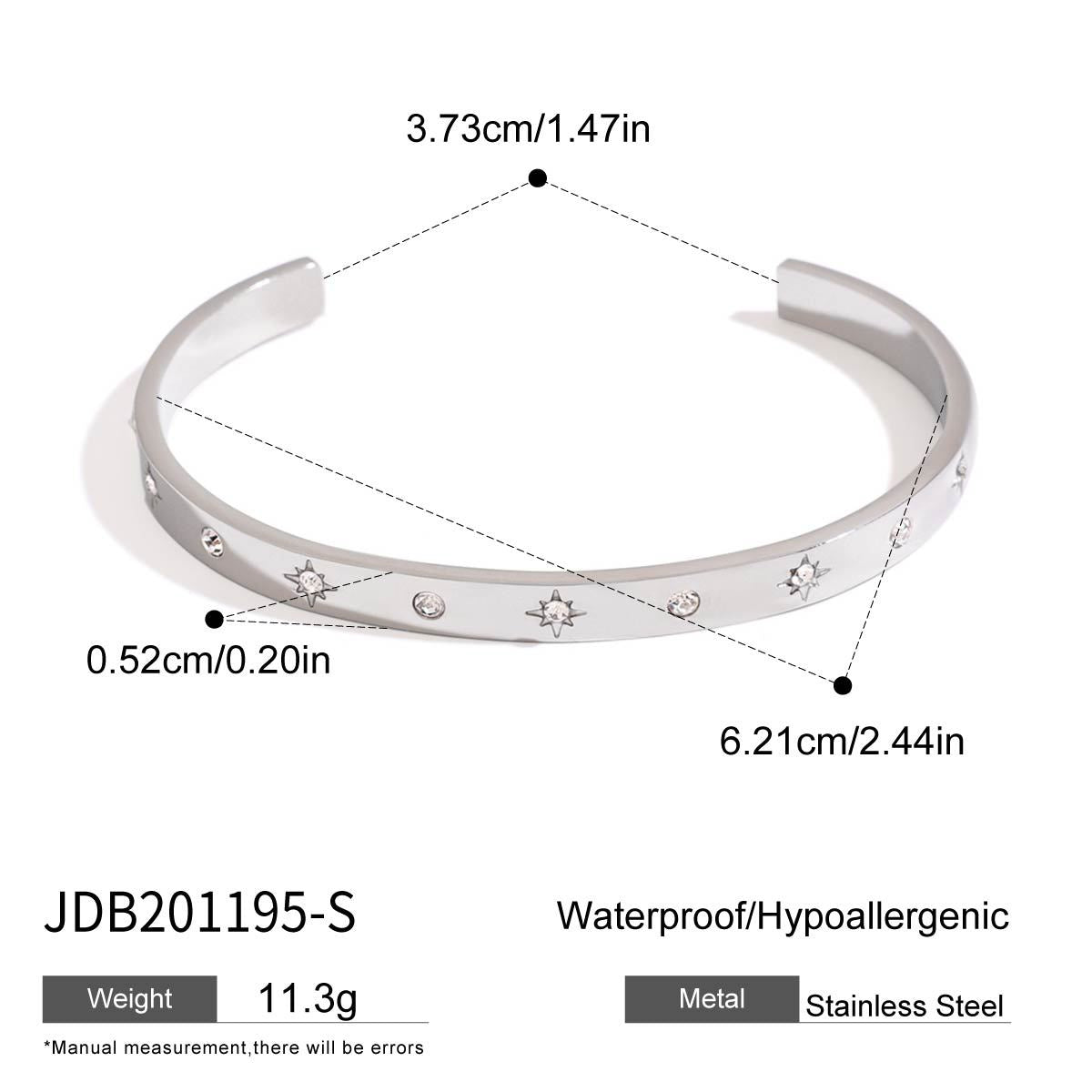 Geometric Plated Stainless Steel Bracelet 18K Gold