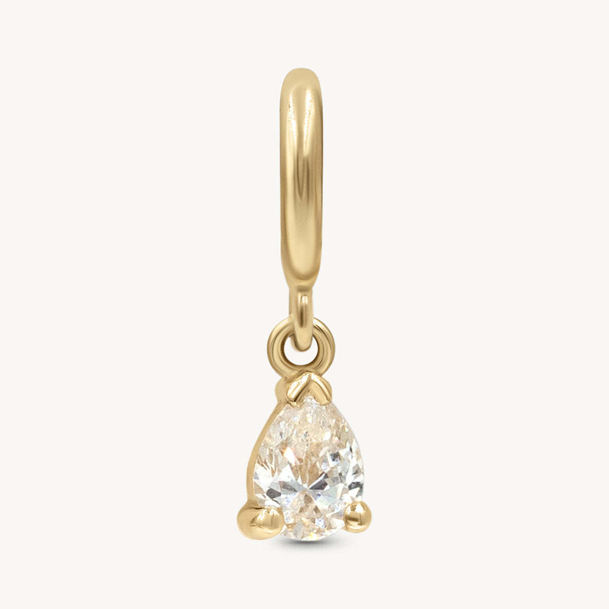 Vintage Geometric 18K Gold Plated Brass Pendant Charm Bar for Women