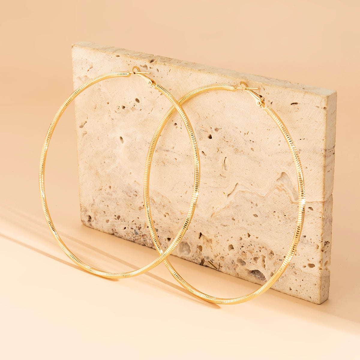 Minimalist Hip-hop Geometric Alloy Plated Earrings for Women