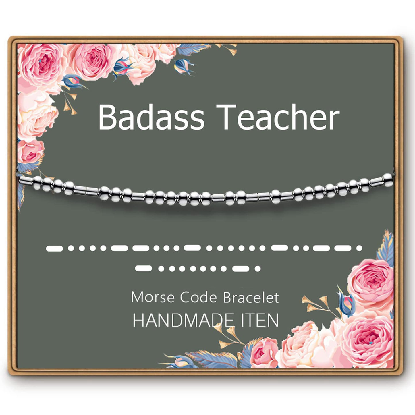 Minimalist Morse Code Hand-woven Stainless Steel Adjustable Bracelet