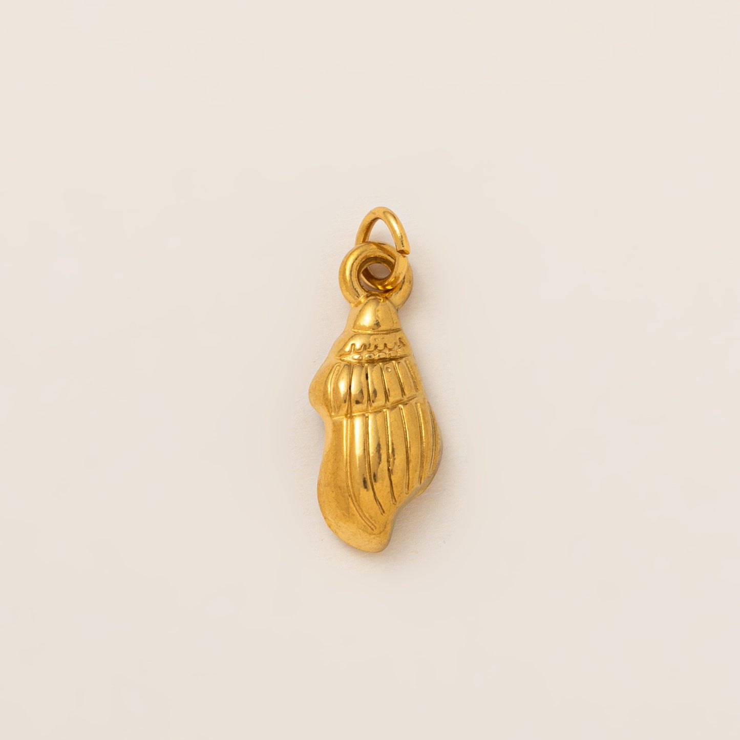 Minimalist 18K Gold Plated Round Geometric Brass Pendant Necklace