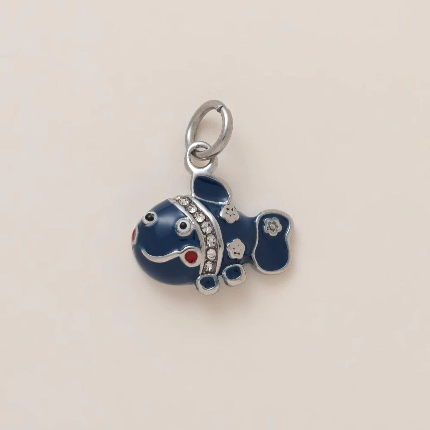 Vintage 18K Gold Plated Stainless Steel Sea Turtle Animal Charm Bar PVD