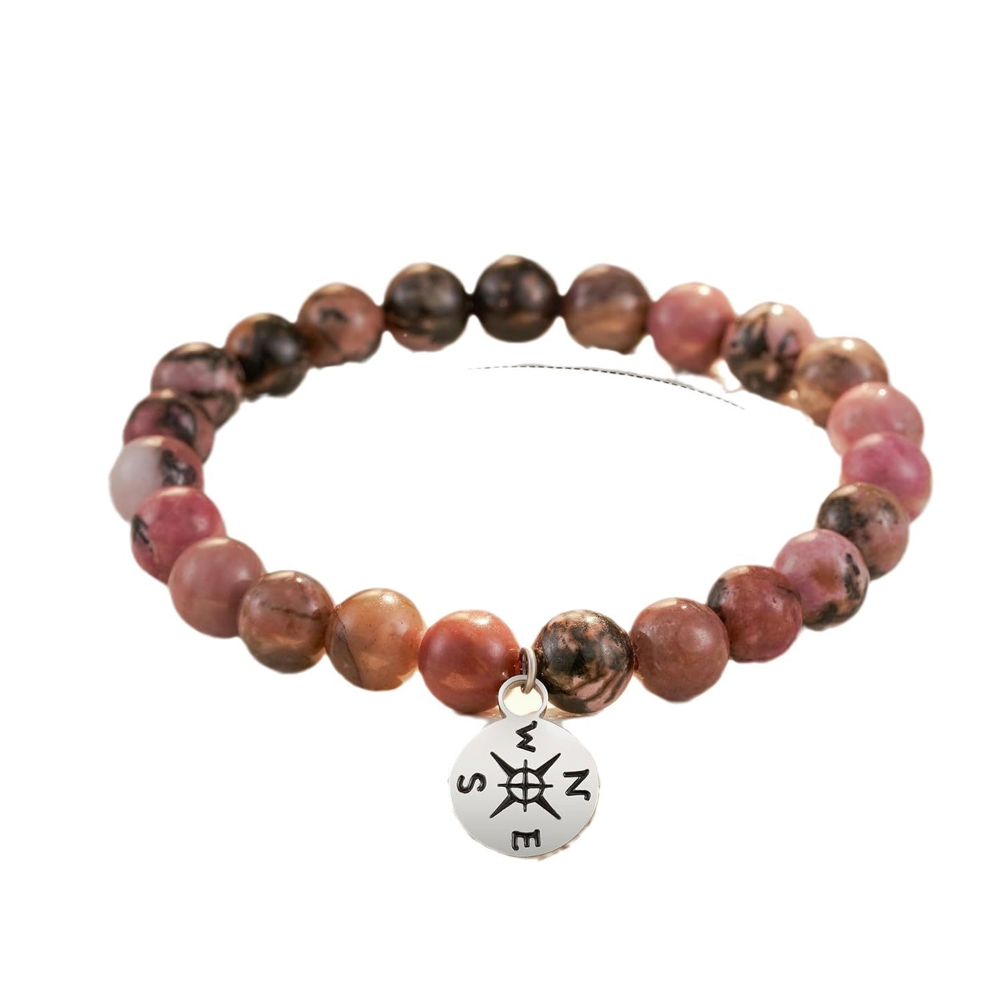 Sweet Geometric Zebra Print Stainless Steel Bracelet for Women