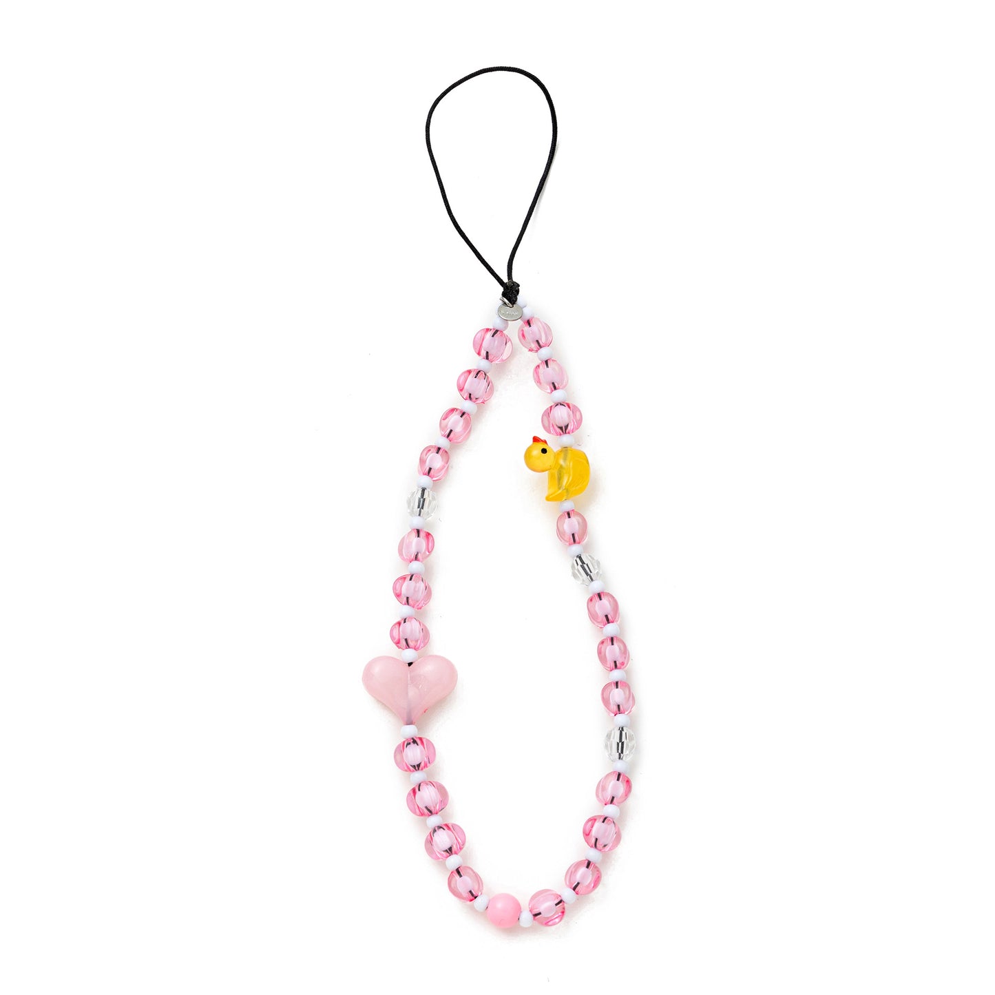 Heart Cloud Acrylic Plated Pendant Charm Chain
