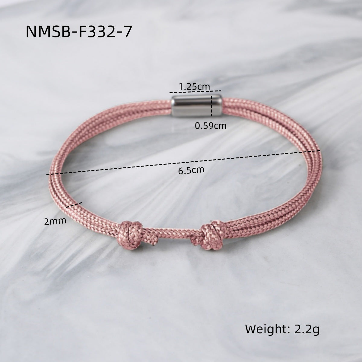 Elegant 18K Gold Plated Titanium Steel DIY Woven Adjustable Bracelet Charm Bar