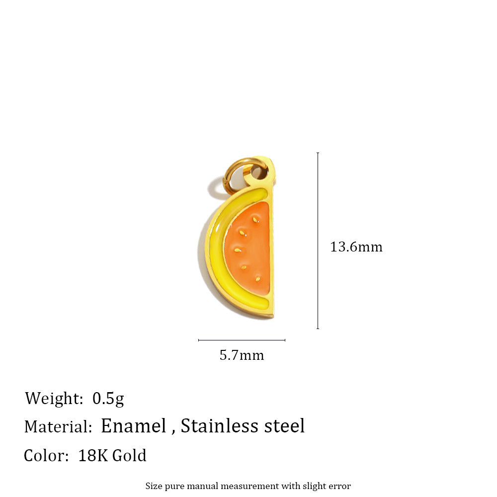 18K Gold Plated Stainless Steel Bow Star Charm Bar for Women