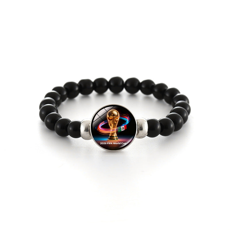 Braccialetto geometrico con perline di cristallo, gioielli alla moda unisex