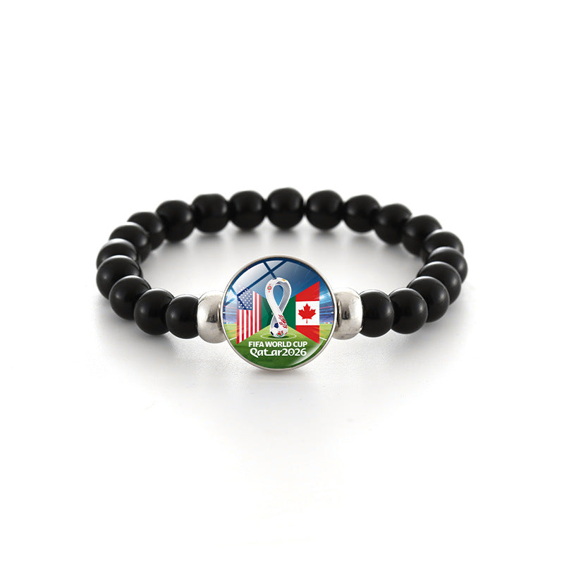 Bracciale in Perline di Cristallo Geometrico Unisex