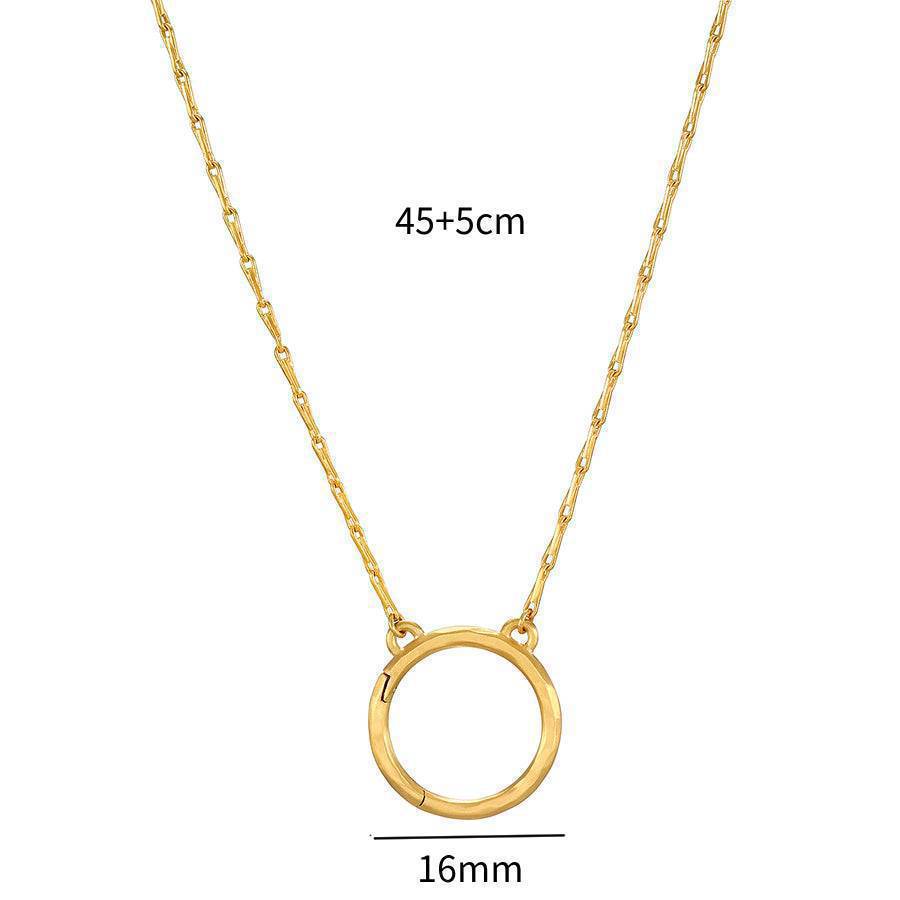 Minimalist Plated Brass Heart Charm Bar