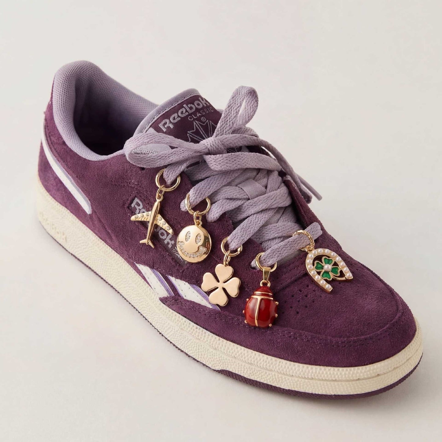 Minimalist Round Square Star Moon Brass Plated Shoe Charm