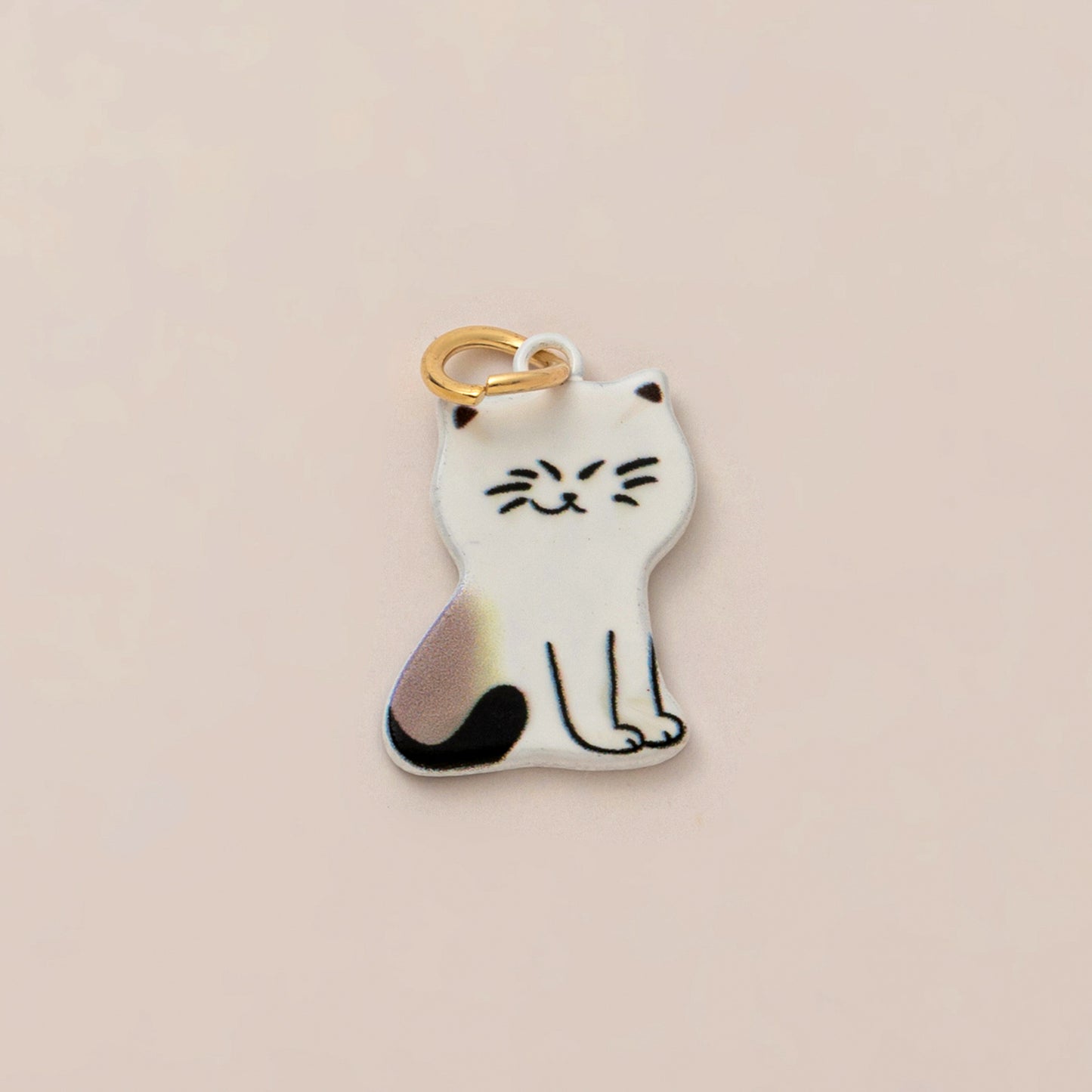 Vintage Luxury Cat Brass Charm Bar