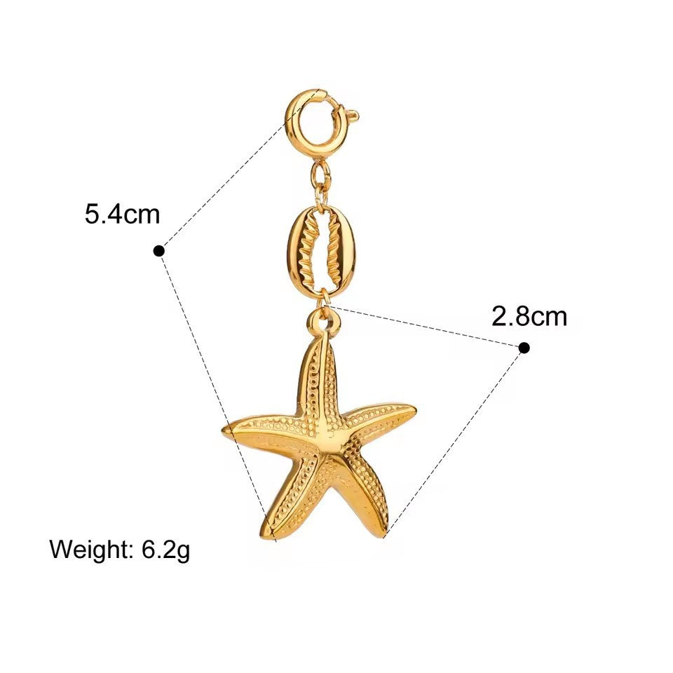 18K Gold Plated Stainless Steel Titanium Steel Bikini Charm Bar Connector