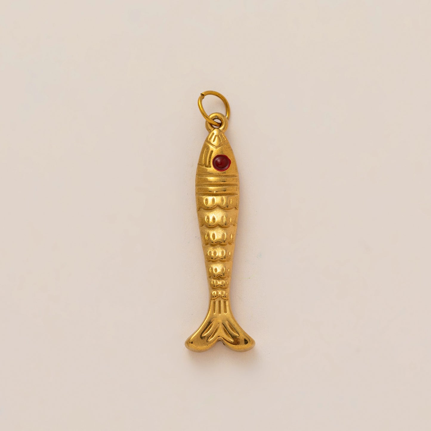 Vintage 18K Gold Plated Stainless Steel PVD DIY Charm Bar Pendant